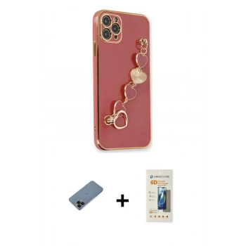 MARSİLYAN™- iPhone 11 Pro Max Kılıf Nova Işık Prime - Siyah 6D Mat Seramik Hayalet Nano Ekran Koruyucu + Shine Kamera Lens Koruma Cam - SH