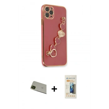 MARSİLYAN™- iPhone 11 Pro Max Kılıf Nova Işık Prime - Siyah 6D Mat Seramik Hayalet Nano Ekran Koruyucu + Rainbow Kamera Lens Koruma Cam - YL