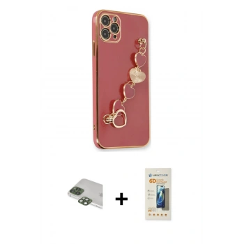 MARSİLYAN™- iPhone 11 Pro Max Kılıf Nova Işık Prime - Siyah 6D Mat Seramik Hayalet Nano Ekran Koruyucu + Pers Alüminyum Kamera Lens - YL