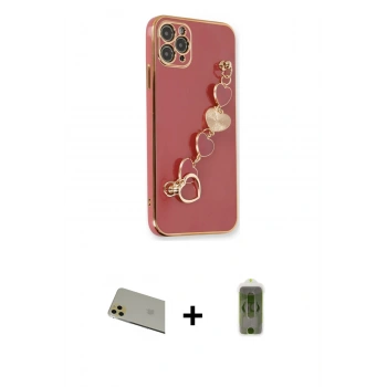 MARSİLYAN™- iPhone 11 Pro Max Kılıf Nova Işık Prime - Siyah Joko Magic 5D Hayalet Cam + Rainbow Kamera Lens Koruma Cam - GD