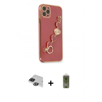 MARSİLYAN™- iPhone 11 Pro Max Kılıf Nova Işık Prime - Siyah Joko Magic 5D Hayalet Cam + Pers Alüminyum Kamera Lens - SH