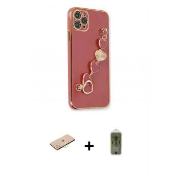 MARSİLYAN™- iPhone 11 Pro Max Kılıf Nova Işık Prime - Siyah Joko Magic 5D Hayalet Cam + Renkli Kamera Lens Koruma Cam - SI