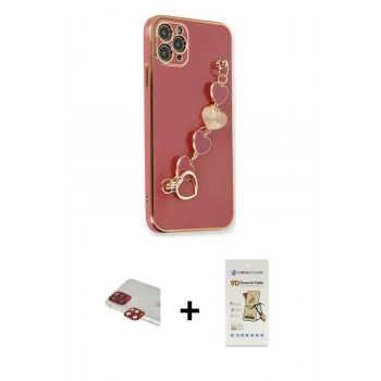 MARSİLYAN™- iPhone 11 Pro Max Kılıf Nova Işık Prime - Siyah Mat Seramik Nano Ekran Koruyucu + Pers Alüminyum Kamera Lens - KI