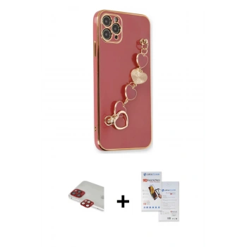 MARSİLYAN™- iPhone 11 Pro Max Kılıf Nova Işık Prime - Siyah Seramik Nano Ekran Koruyucu + Pers Alüminyum Kamera Lens - KI
