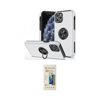 MARSİLYAN™- iPhone 11 Pro Max Kılıf Odak Form Prime - Siyah 6D Mat Seramik Hayalet Nano Ekran Koruyucu