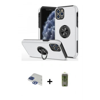 MARSİLYAN™- iPhone 11 Pro Max Kılıf Odak Form Prime - Siyah Joko Magic 5D Hayalet Cam + Pers Alüminyum Kamera Lens - LT