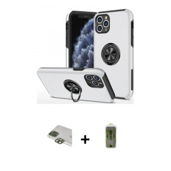 MARSİLYAN™- iPhone 11 Pro Max Kılıf Odak Form Prime - Siyah Joko Magic 5D Hayalet Cam + Pers Alüminyum Kamera Lens - YL