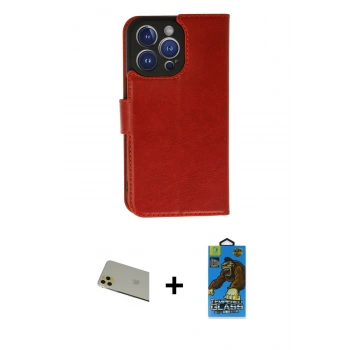 MARSİLYAN™- iPhone 11 Pro Max Kılıf Siluet Işık Serisi - Siyah 18D Cam Ekran Koruyucu + Rainbow Kamera Lens Koruma Cam - GD