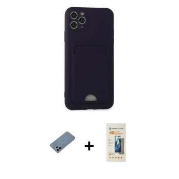 MARSİLYAN™- iPhone 11 Pro Max Kılıf Vadi Çizgi Prime - Siyah 6D Mat Seramik Hayalet Nano Ekran Koruyucu + Shine Kamera Lens Koruma Cam - SABE