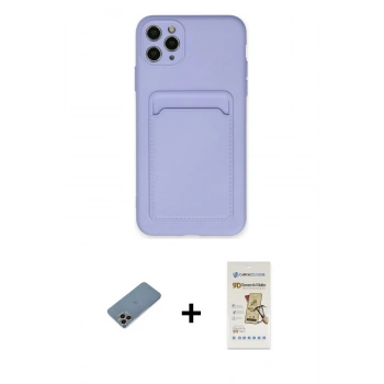 MARSİLYAN™- iPhone 11 Pro Max Kılıf Vadi Çizgi Prime - Siyah Mat Seramik Nano Ekran Koruyucu + Shine Kamera Lens Koruma Cam - GI