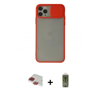 MARSİLYAN™- iPhone 11 Pro Max Kılıf Vadi Çizgi - Siyah Joko Magic 5D Hayalet Cam + Pers Alüminyum Kamera Lens - KI