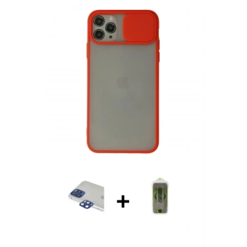 MARSİLYAN™- iPhone 11 Pro Max Kılıf Vadi Çizgi - Siyah Joko Magic 5D Hayalet Cam + Pers Alüminyum Kamera Lens - LT