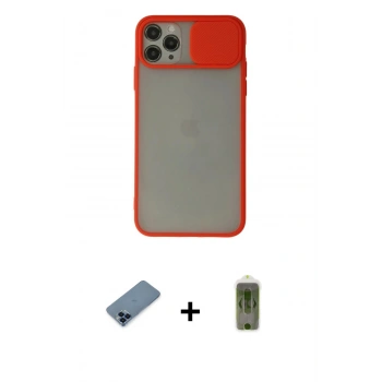 MARSİLYAN™- iPhone 11 Pro Max Kılıf Vadi Çizgi - Siyah Joko Magic 5D Hayalet Cam + Metal Kamera Lens Koruma Cam - MI