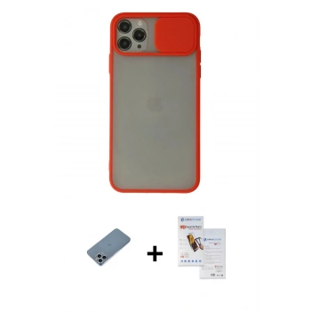 MARSİLYAN™- iPhone 11 Pro Max Kılıf Vadi Çizgi - Siyah Seramik Nano Ekran Koruyucu + Shine Kamera Lens Koruma Cam - SABE