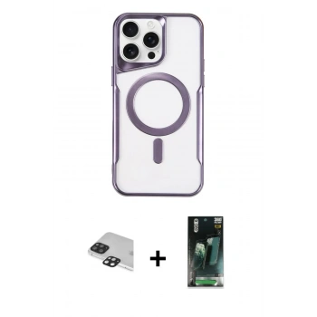 MARSİLYAN™- iPhone 11 Pro Max Kılıf Yadigar Klasik Özel Seri - Şeffaf 360 Full Body Arka Koruyucu + Pers Alüminyum Kamera Lens - SH