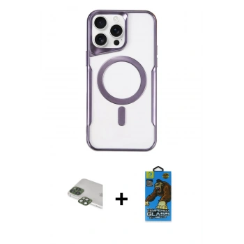 MARSİLYAN™- iPhone 11 Pro Max Kılıf Yadigar Klasik Özel Seri - Siyah 18D Cam Ekran Koruyucu + Pers Alüminyum Kamera Lens - YL