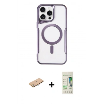 MARSİLYAN™- iPhone 11 Pro Max Kılıf Yadigar Klasik Özel Seri - Siyah 20D Premium Cam Ekran Koruyucu + Renkli Kamera Lens Koruma Cam - PE