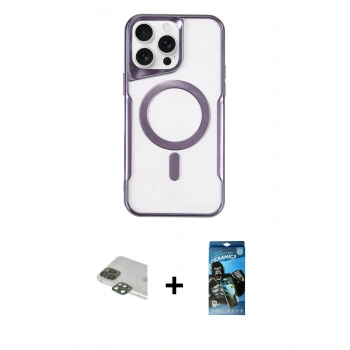 MARSİLYAN™- iPhone 11 Pro Max Kılıf Yadigar Klasik Özel Seri - Siyah 34D Izgaralı Cam + Pers Alüminyum Kamera Lens - YL