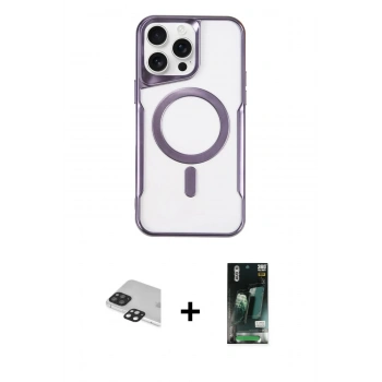 MARSİLYAN™- iPhone 11 Pro Max Kılıf Yadigar Klasik Özel Seri - Siyah 360 Mat Full Body Arka Koruyucu + Pers Alüminyum Kamera Lens - SH