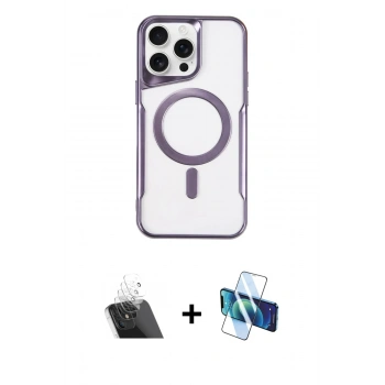 MARSİLYAN™- iPhone 11 Pro Max Kılıf Yadigar Klasik Özel Seri - Siyah 3D Antistatik Cam Ekran Koruyucu + Kamera Lens Koruma Cam - SF