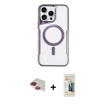 MARSİLYAN™- iPhone 11 Pro Max Kılıf Yadigar Klasik Özel Seri - Siyah 6D Mat Seramik Hayalet Nano Ekran Koruyucu + Pers Alüminyum Kamera Lens - KI