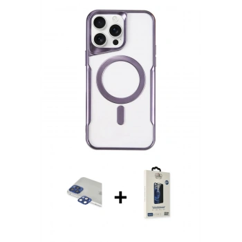 MARSİLYAN™- iPhone 11 Pro Max Kılıf Yadigar Klasik Özel Seri - Siyah Bilvis Hayalet Cam Ekran Koruyucu + Pers Alüminyum Kamera Lens - LT