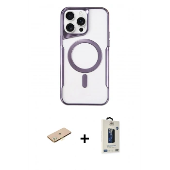 MARSİLYAN™- iPhone 11 Pro Max Kılıf Yadigar Klasik Özel Seri - Siyah Bilvis Hayalet Cam Ekran Koruyucu + Renkli Kamera Lens Koruma Cam - SI