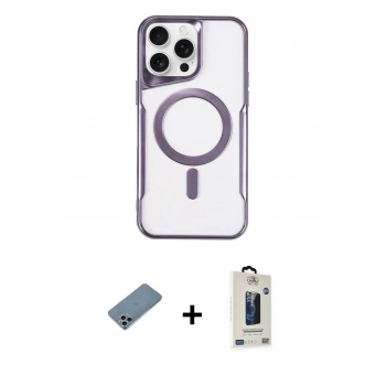 MARSİLYAN™- iPhone 11 Pro Max Kılıf Yadigar Klasik Özel Seri - Siyah Bilvis Hayalet Cam Ekran Koruyucu + Shine Kamera Lens Koruma Cam - SABE