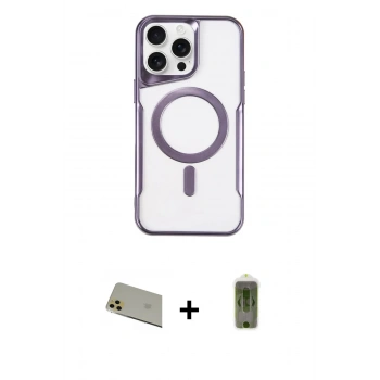 MARSİLYAN™- iPhone 11 Pro Max Kılıf Yadigar Klasik Özel Seri - Siyah Joko Magic 5D Hayalet Cam + Rainbow Kamera Lens Koruma Cam - GD
