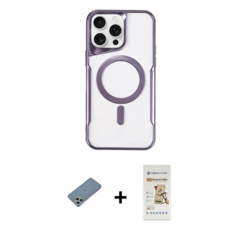 MARSİLYAN™- iPhone 11 Pro Max Kılıf Yadigar Klasik Özel Seri - Siyah Mat Seramik Nano Ekran Koruyucu + Shine Kamera Lens Koruma Cam - GS
