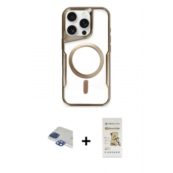 MARSİLYAN™- iPhone 11 Pro Max Kılıf Yadigar Klasik Özel Seri - Siyah Mat Seramik Nano Ekran Koruyucu + Pers Alüminyum Kamera Lens - LT