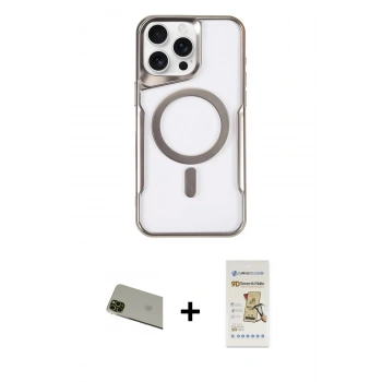 MARSİLYAN™- iPhone 11 Pro Max Kılıf Yadigar Klasik Özel Seri - Siyah Mat Seramik Nano Ekran Koruyucu + Rainbow Kamera Lens Koruma Cam - YL