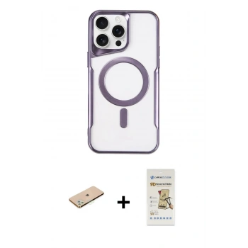 MARSİLYAN™- iPhone 11 Pro Max Kılıf Yadigar Klasik Özel Seri - Siyah Mat Seramik Nano Ekran Koruyucu + Renkli Kamera Lens Koruma Cam - YL