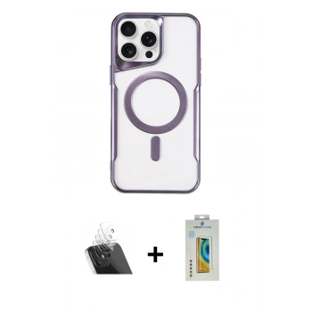 MARSİLYAN™- iPhone 11 Pro Max Kılıf Yadigar Klasik Özel Seri - Siyah Polymer Nano Ekran Koruyucu + Kamera Lens Koruma Cam - SF