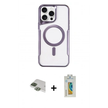 MARSİLYAN™- iPhone 11 Pro Max Kılıf Yadigar Klasik Özel Seri - Siyah Polymer Nano Ekran Koruyucu + Pers Alüminyum Kamera Lens - YL