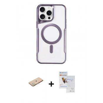 MARSİLYAN™- iPhone 11 Pro Max Kılıf Yadigar Klasik Özel Seri - Siyah Seramik Nano Ekran Koruyucu + Renkli Kamera Lens Koruma Cam - YL