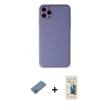 MARSİLYAN™- iPhone 11 Pro Max Kılıf Yadigar Klasik - Siyah 6D Mat Seramik Hayalet Nano Ekran Koruyucu + Shine Kamera Lens Koruma Cam - MI