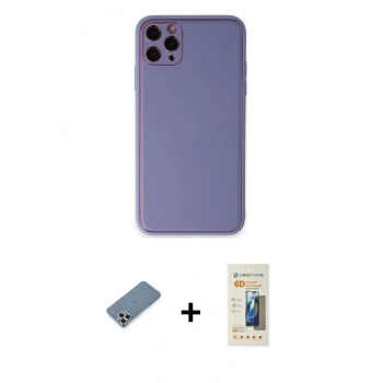 MARSİLYAN™- iPhone 11 Pro Max Kılıf Yadigar Klasik - Siyah 6D Mat Seramik Hayalet Nano Ekran Koruyucu + Metal Kamera Lens Koruma Cam - GS