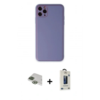 MARSİLYAN™- iPhone 11 Pro Max Kılıf Yadigar Klasik - Siyah Bilvis Hayalet Cam Ekran Koruyucu + Pers Alüminyum Kamera Lens - YL