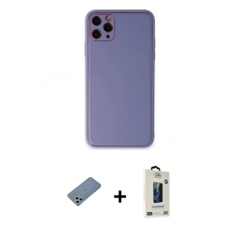 MARSİLYAN™- iPhone 11 Pro Max Kılıf Yadigar Klasik - Siyah Bilvis Hayalet Cam Ekran Koruyucu + Shine Kamera Lens Koruma Cam - GS