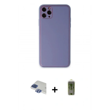 MARSİLYAN™- iPhone 11 Pro Max Kılıf Yadigar Klasik - Siyah Joko Magic 5D Hayalet Cam + Pers Alüminyum Kamera Lens - LT