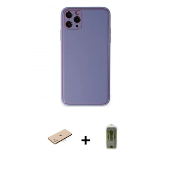 MARSİLYAN™- iPhone 11 Pro Max Kılıf Yadigar Klasik - Siyah Joko Magic 5D Hayalet Cam + Renkli Kamera Lens Koruma Cam - MI