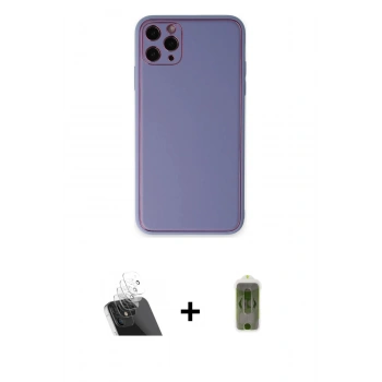 MARSİLYAN™- iPhone 11 Pro Max Kılıf Yadigar Klasik - Siyah Joko Magic 5D Hayalet Cam + Kamera Lens Koruma Cam - SF