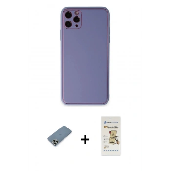 MARSİLYAN™- iPhone 11 Pro Max Kılıf Yadigar Klasik - Siyah Mat Seramik Nano Ekran Koruyucu + Metal Kamera Lens Koruma Cam - AKYL