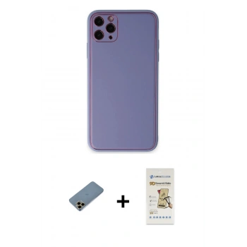 MARSİLYAN™- iPhone 11 Pro Max Kılıf Yadigar Klasik - Siyah Mat Seramik Nano Ekran Koruyucu + Shine Kamera Lens Koruma Cam - GD