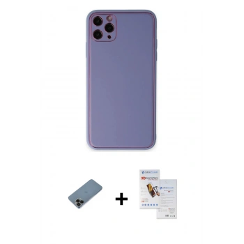 MARSİLYAN™- iPhone 11 Pro Max Kılıf Yadigar Klasik - Siyah Seramik Nano Ekran Koruyucu + Shine Kamera Lens Koruma Cam - SH