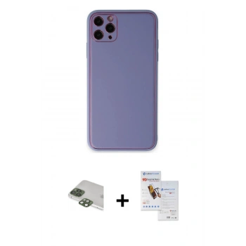 MARSİLYAN™- iPhone 11 Pro Max Kılıf Yadigar Klasik - Siyah Seramik Nano Ekran Koruyucu + Pers Alüminyum Kamera Lens - YL