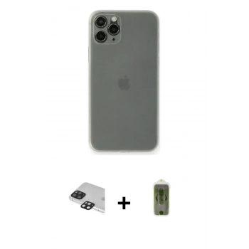 MARSİLYAN™- iPhone 11 Pro Max Kılıf Yadigar Yansıma Serisi - Siyah Joko Magic 5D Hayalet Cam + Pers Alüminyum Kamera Lens - SH