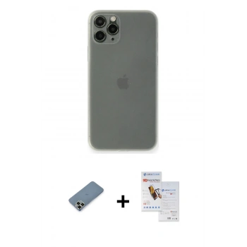 MARSİLYAN™- iPhone 11 Pro Max Kılıf Yadigar Yansıma Serisi - Siyah Seramik Nano Ekran Koruyucu + Metal Kamera Lens Koruma Cam - AKYL