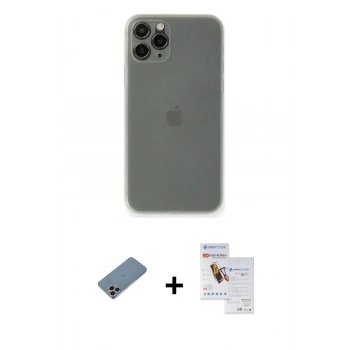 MARSİLYAN™- iPhone 11 Pro Max Kılıf Yadigar Yansıma Serisi - Siyah Seramik Nano Ekran Koruyucu + Shine Kamera Lens Koruma Cam - GI
